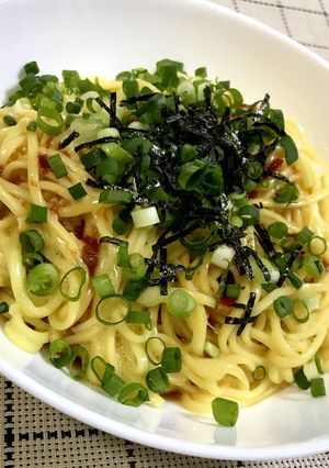ざるラーメンで釜玉ラーメン-レシピのメイン写真