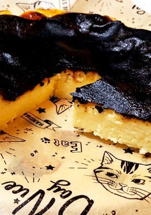 バスクチーズケーキ！（ピザ用チーズ使用）-レシピのメイン写真