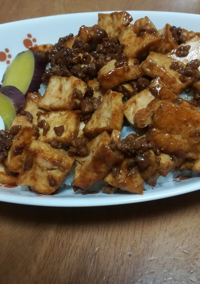 簡単☆肉味噌厚揚げ丼-レシピのメイン写真