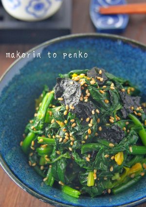 レンジで簡単！ほうれん草と海苔のナムル-レシピのメイン写真
