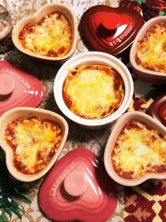 餃子の皮で、ココットラザニア-レシピのメイン写真
