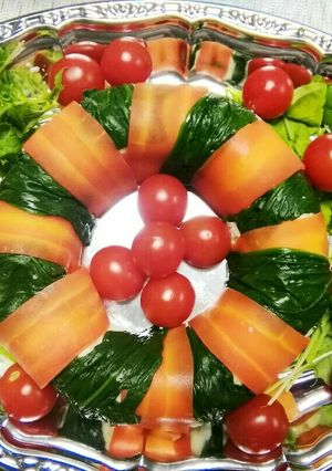クリスマスリースのポテトサラダ♪-レシピのメイン写真