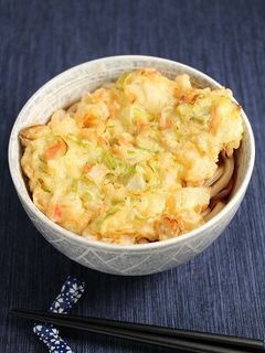 簡単!天ぷらうどん☆かき揚げ-レシピのメイン写真