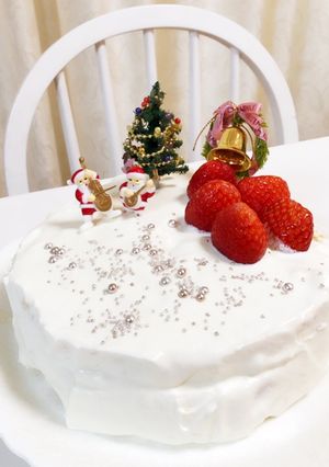 雪降る街のクリスマスケーキ-レシピのメイン写真