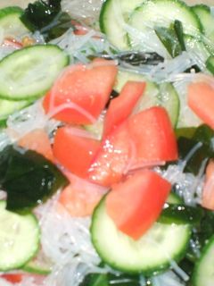 トマトと春雨の酢の物☆-レシピのメイン写真