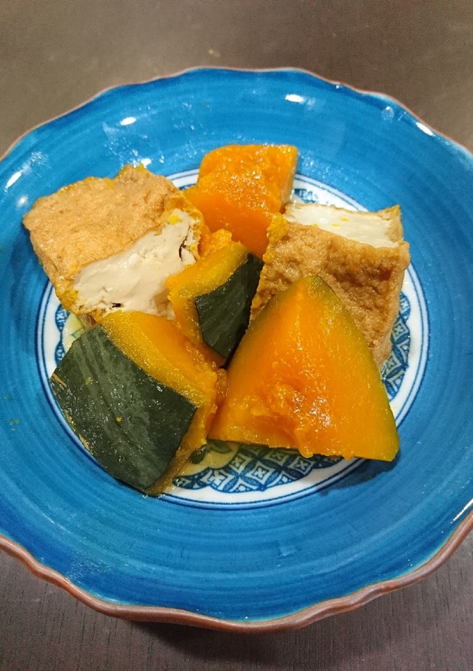 カボチャと厚揚げの煮物-レシピのメイン写真