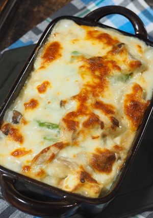 鮭とエビ、アボカドのダブルチーズグラタン-レシピのメイン写真