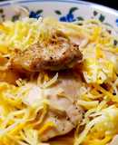 炙り鶏とタラコの超濃クリームパスタ