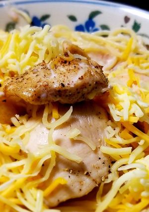 炙り鶏とタラコの超濃クリームパスタ-レシピのメイン写真