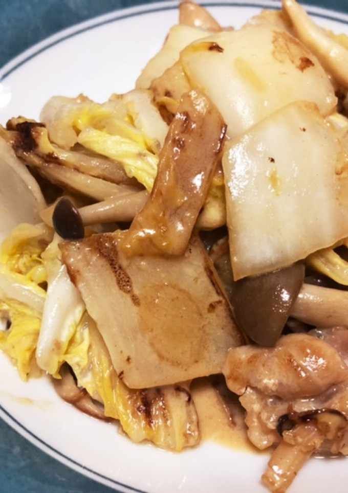 白菜と鶏肉の味噌マヨ炒め-レシピのメイン写真
