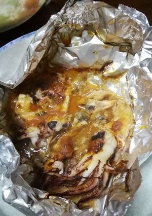 ヤリイカのウニ焼き-レシピのメイン写真