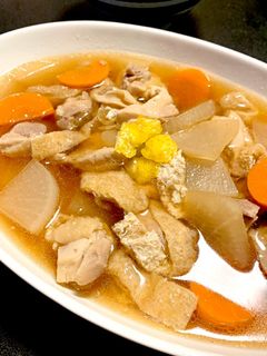 香る柚子がたまらない!お雑煮風 簡単煮物-レシピのメイン写真