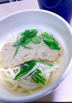 寒い日の朝ごはんに☆じゃこ天うどん-レシピのメイン写真