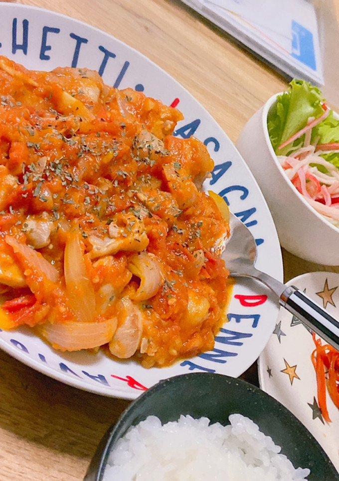簡単・美味しい・映える♡チキンのトマト煮-レシピのメイン写真