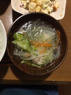 コンソメ鶏団子スープ-レシピのメイン写真