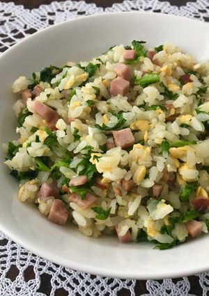 わさび菜と焼豚の炒飯-レシピのメイン写真