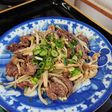 簡単夕食!牛肉とキノコ炒め