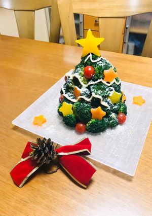 簡単♪ブロッコリーのクリスマスサラダ-レシピのメイン写真