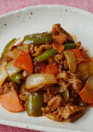 彩り野菜のポークケチャップ-レシピのメイン写真