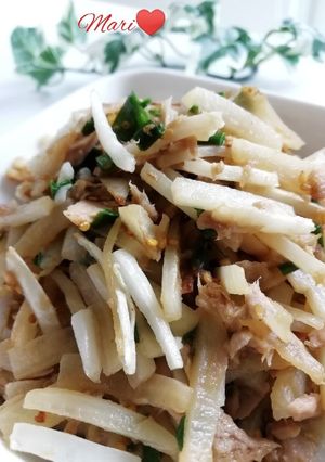 ご飯のお供に☆大根の皮のツナ炒め-レシピのメイン写真