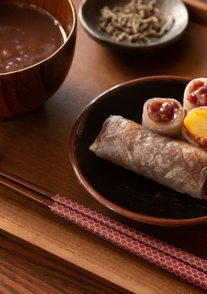 鏡開き♪あんこを包んでワンハンドぜんざい-レシピのメイン写真