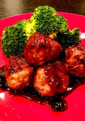 肉だんごブルーベリーソース-レシピのメイン写真