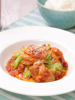 10分で簡単!春キャベツと鶏肉のトマト煮-レシピのメイン写真