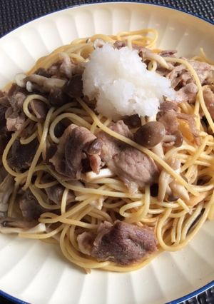 牛肉とキノコの和風パスタ-レシピのメイン写真
