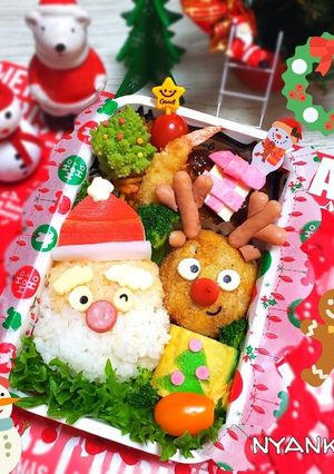 サンタとトナカイのクリスマス弁当-レシピのメイン写真