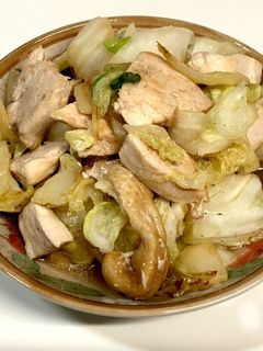 白菜と鶏むね肉の白だし炒め-レシピのメイン写真