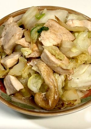 白菜と鶏むね肉の白だし炒め-レシピのメイン写真