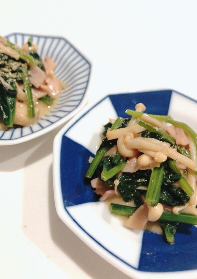 小鉢☆えのきとほうれん草のマヨぽん炒め-レシピのメイン写真