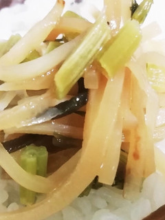 大根の皮(葉っぱ)のご飯のお供-レシピのメイン写真