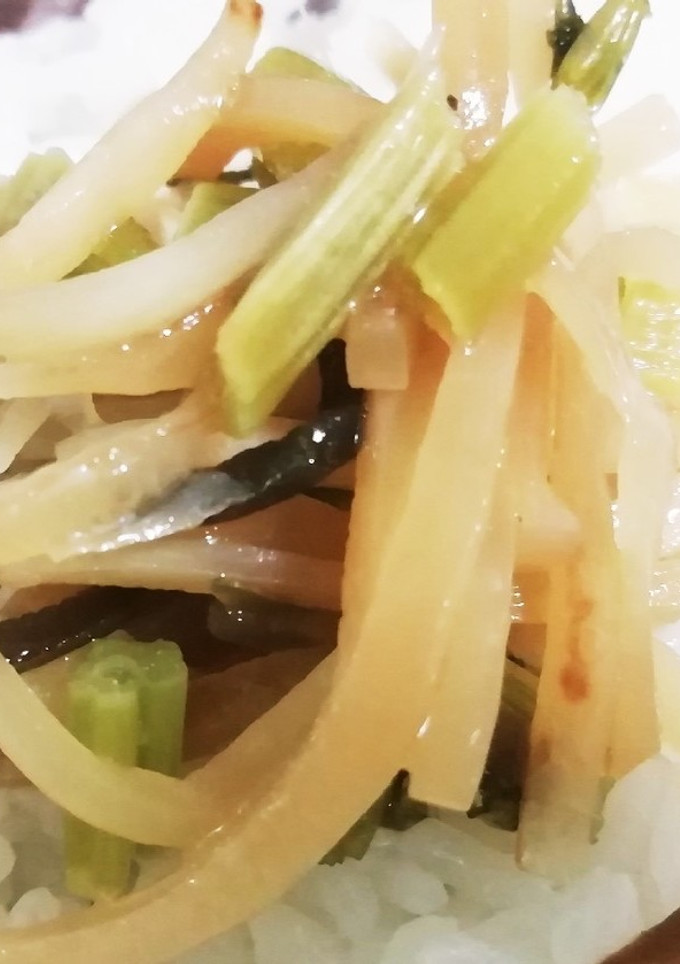 大根の皮（葉っぱ）のご飯のお供-レシピのメイン写真