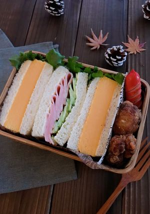 オーブンで作る！厚焼きタマゴサンド-レシピのメイン写真