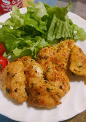 鶏ササミのカレーパン粉焼き-レシピのメイン写真