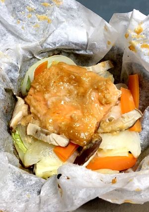 サーモンの味噌バター包み焼き-レシピのメイン写真