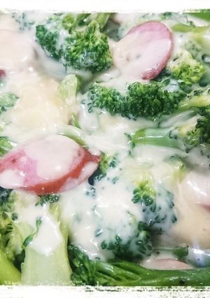 ブロッコリーとウインナーのチーズ焼き-レシピのメイン写真