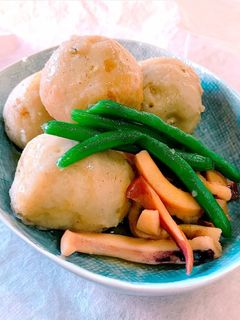 染みてる✨レンチン里芋と焼きイカの煮物-レシピのメイン写真
