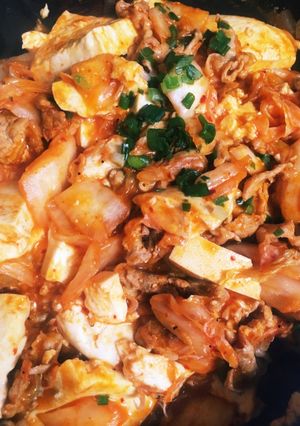 ヘルシー満足 豚キムチ-レシピのメイン写真