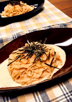 簡単！明太クリームパスタ-レシピのメイン写真