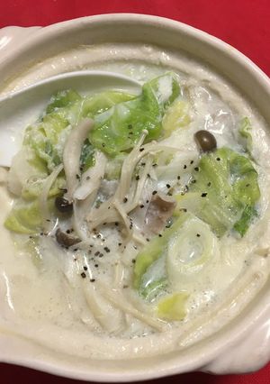 中華だしの豆乳鍋-レシピのメイン写真
