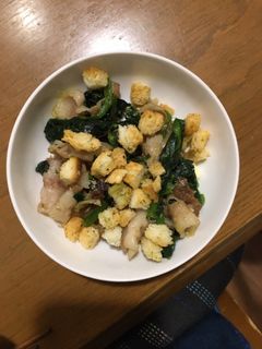 ほうれん草と茹で豚の洋風炒め-レシピのメイン写真
