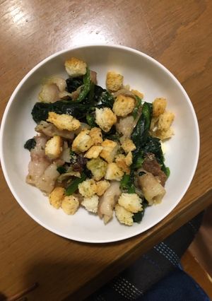 ほうれん草と茹で豚の洋風炒め-レシピのメイン写真