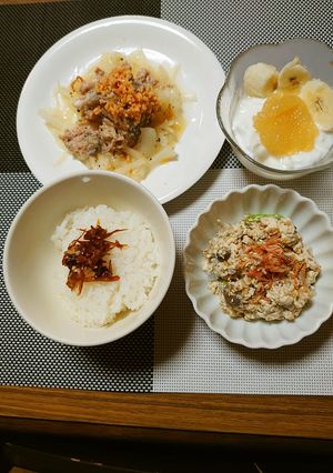ヨウサマの減塩朝食基本的な病院食の日５㉚-レシピのメイン写真