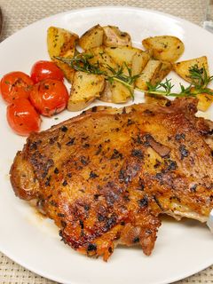 フライパンと鍋つかみで作るローストチキン-レシピのメイン写真