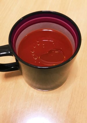 ホットトマトジュース＋オリーブオイル-レシピのメイン写真