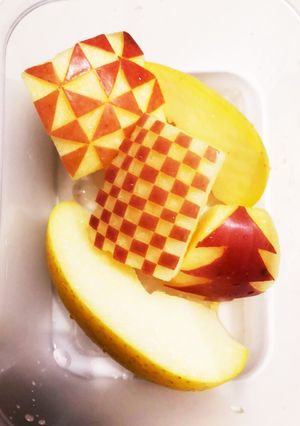 リンゴの飾り切り-レシピのメイン写真