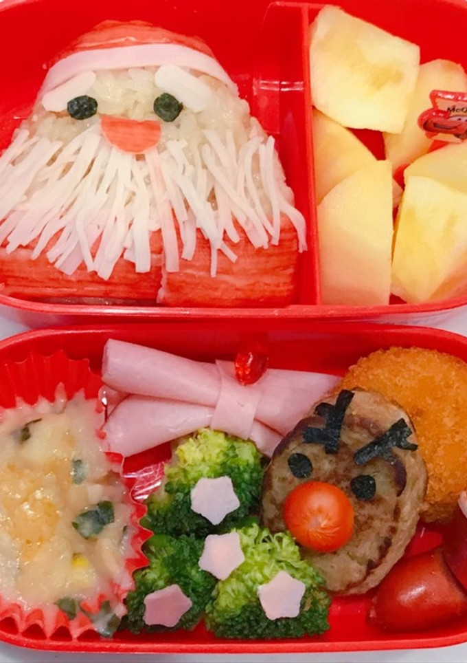 クリスマス　幼稚園　お弁当　-レシピのメイン写真