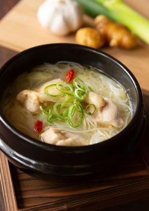 煮込み不要!レンジで簡単参鶏湯風ビーフン-レシピのメイン写真
